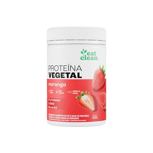 Proteína Vegetal Morango - 600G Morango - 600G Proteína Vegetal Morango - 600G Morango - 600G