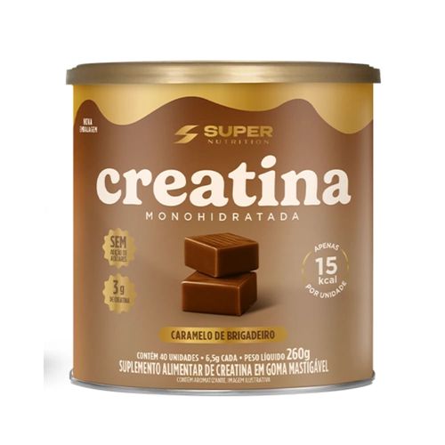 Caramelo de Creatina Brigadeiro Super Nutrition 260g Caramelo de Creatina Brigadeiro Super Nutrition 260g