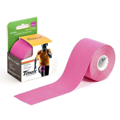 Bandagem Elástica Kinesio TMax 5cm x 5m Rosa Bandagem Elástica Kinesio TMax 5cm x 5m Rosa