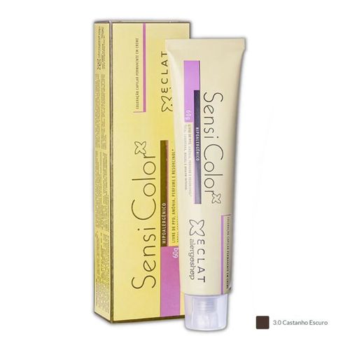 Tintura Hipoalergênica Alergoshop Cor 3.0 Castanho Escuro 60g Tintura Hipoalergênica Alergoshop Cor 3.0 Castanho Escuro 60g