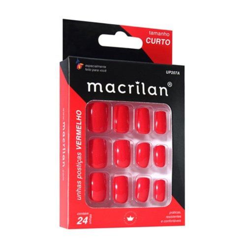 Unhas Macrilan Up207A Vermelho Unhas Macrilan Up207A Vermelho