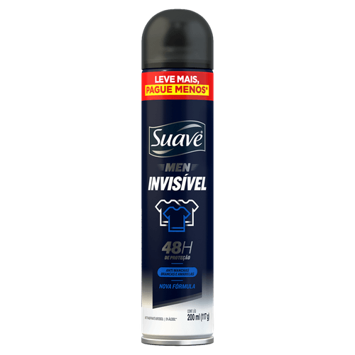 Kit c/9 Unidades de Desodorante Suave Aero Men Invisivel 200ml Kit c/9 Unidades de Desodorante Suave Aero Men Invisivel 200ml
