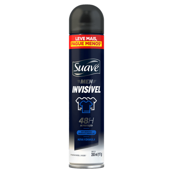 Kit c/9 Unidades de Desodorante Suave Aero Men Invisivel 200ml