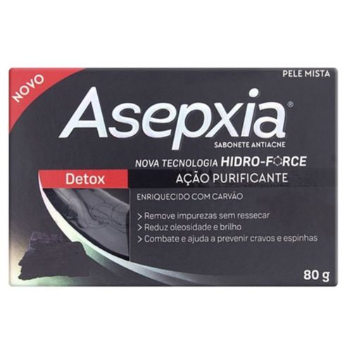 Kit c/9 Sabonete Asepxia 80g Detox