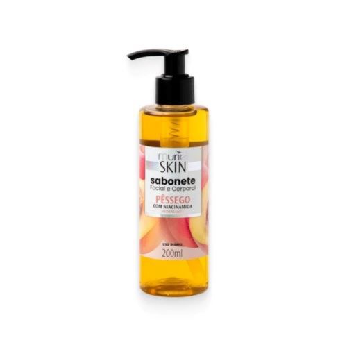 Kit c/9 Sabonete Líquido Facial Corporal Muriel Skin Pêssego 200ml Kit c/9 Sabonete Líquido Facial Corporal Muriel Skin Pêssego 200ml