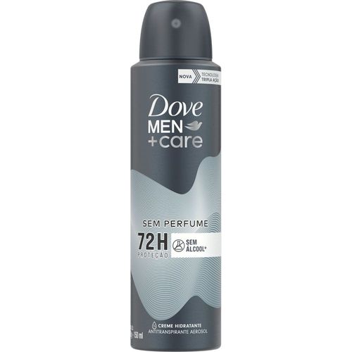 Kit c/4 Unidades de Desodorante Antitranspirante Dove Aerosol Men+Care Sem Perfume 150ml