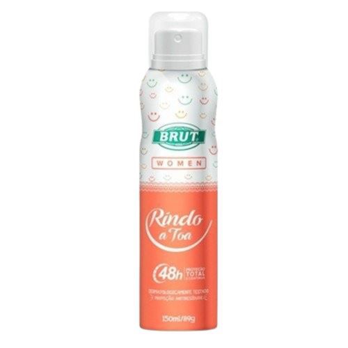 Kit c/4 Unidades de Desodorante Aerosol Brut 150ml Feminino Rindo A Toa Kit c/4 Unidades de Desodorante Aerosol Brut 150ml Feminino Rindo A Toa
