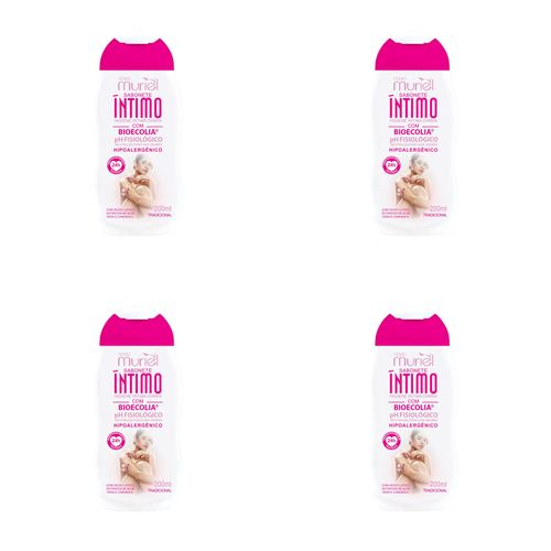 Kit c/4 Sabonetes Íntimo Muriel 200ml Kit c/4 Sabonetes Íntimo Muriel 200ml