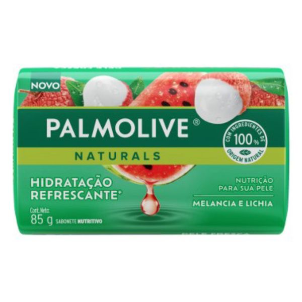 Kit c/4 Sabonete Palmolive Melância e Lichia 85g