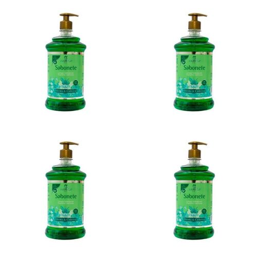 Kit c/4 Sabonetes Líquido Harrop 1L Menta E Cidreira