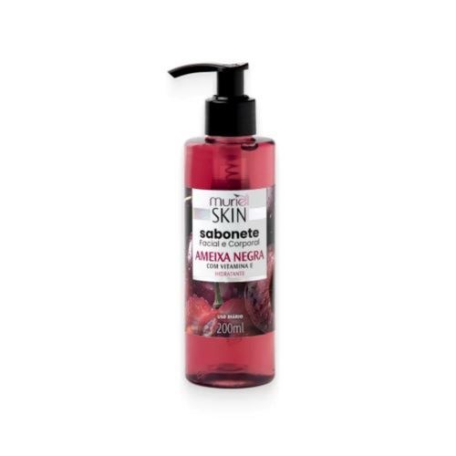Kit c/4 Sabonete Liquido Facial Corporal Muriel Ameixa Negra 200ml Kit c/4 Sabonete Liquido Facial Corporal Muriel Ameixa Negra 200ml