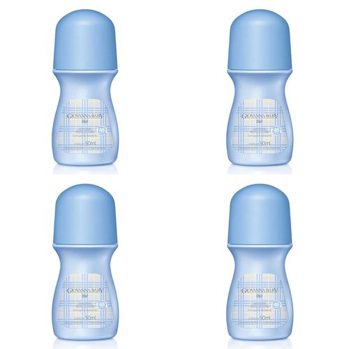 Kit c/4 Unidades de Desodorante Giovanna Baby Rollon Blue 50ml Kit c/4 Unidades de Desodorante Giovanna Baby Rollon Blue 50ml
