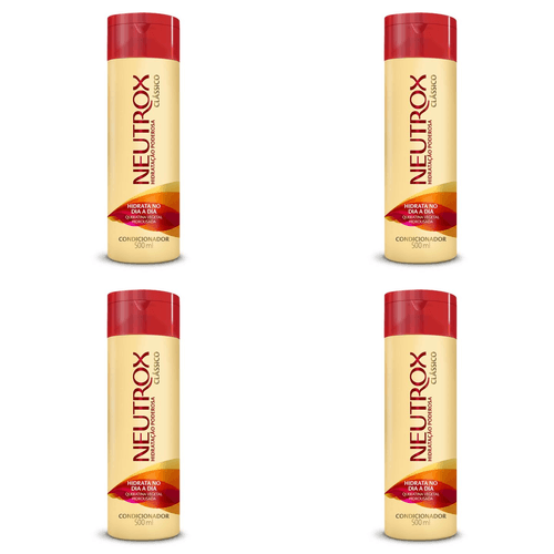 Kit c/4 Condicionadores Neutrox 500ml