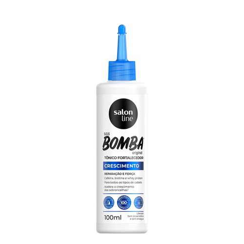 Kit c/2 Tônico Fortalecedor SOS Bomba Crescimento Acelerado Salon Line 100ml Kit c/2 Tônico Fortalecedor SOS Bomba Crescimento Acelerado Salon Line 100ml