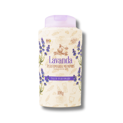 Kit c/2 Talco Memphis Lavanda 100g Kit c/2 Talco Memphis Lavanda 100g