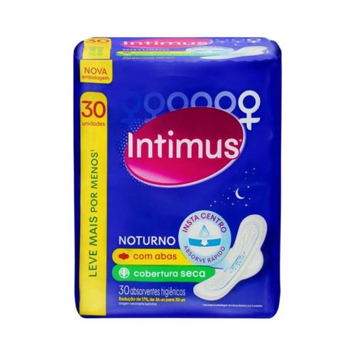Kit c/4 Absorvente Intimus Gel C/30 Unidades Seca C/Abas