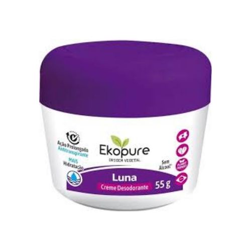 Kit c/2 Unidades de Desodorante Creme Ekopure 55g Luna