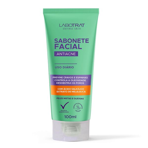Kit c/2 Sabonete Facial Antiacne Labotrat 100ml