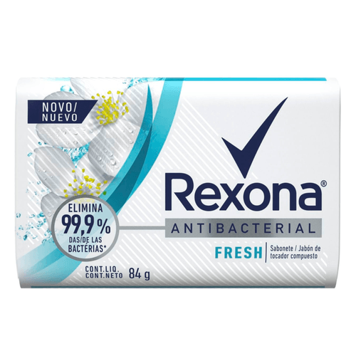 Kit c/2 Sabonete em Barra Rexona Antibacterial Fresh 84g