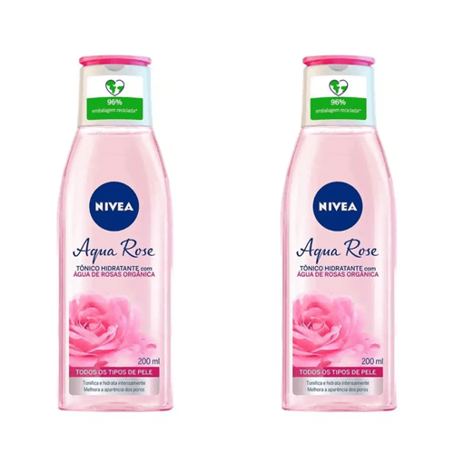 Kit c/2 Sabonete Facial Gel Nivea Hidratante Aqua Rose 200ml Kit c/2 Sabonete Facial Gel Nivea Hidratante Aqua Rose 200ml