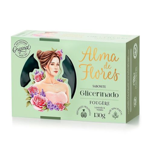 Kit c/2 Sabonete Alma De Flores Glicerinado 130g Fougere Kit c/2 Sabonete Alma De Flores Glicerinado 130g Fougere