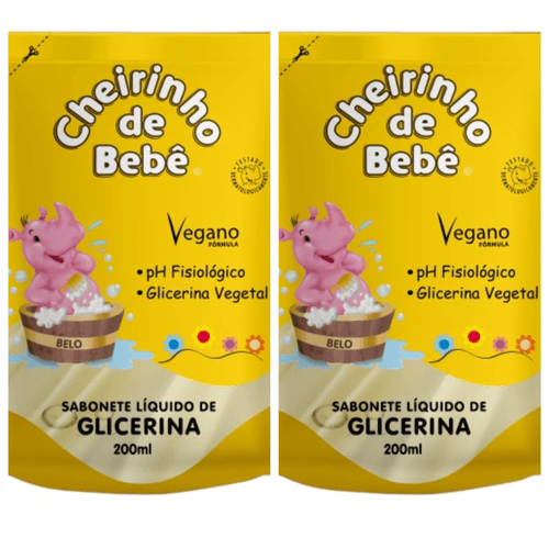 Kit c/2 Sabonetes Líquido Refil Cheiro Bebê Kanitz Kit c/2 Sabonetes Líquido Refil Cheiro Bebê Kanitz