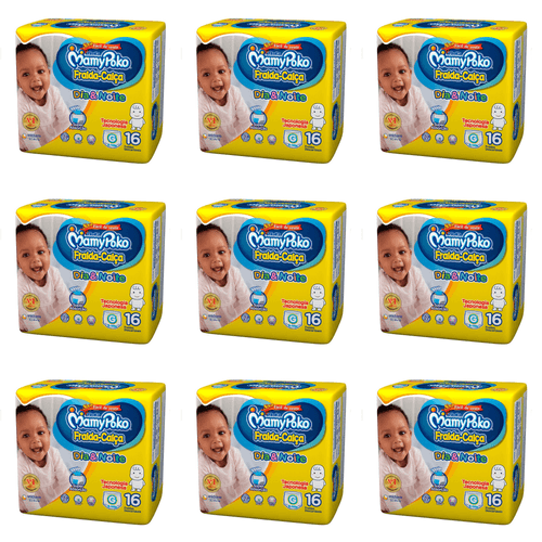 Kit 9 Fraldas Calça MamyPoko Dia e Noite Tamanho Kit 9 Fraldas Calça MamyPoko Dia e Noite Tamanho