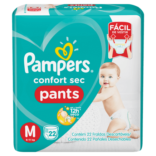 Kit 4 Fraldas Pampers Confort Sec M c/72 Unidades cada Kit 4 Fraldas Pampers Confort Sec M c/72 Unidades cada