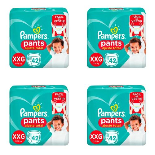 Kit 4 Fraldas Pampers Pants Xxg c/42 Unidades cada Kit 4 Fraldas Pampers Pants Xxg c/42 Unidades cada