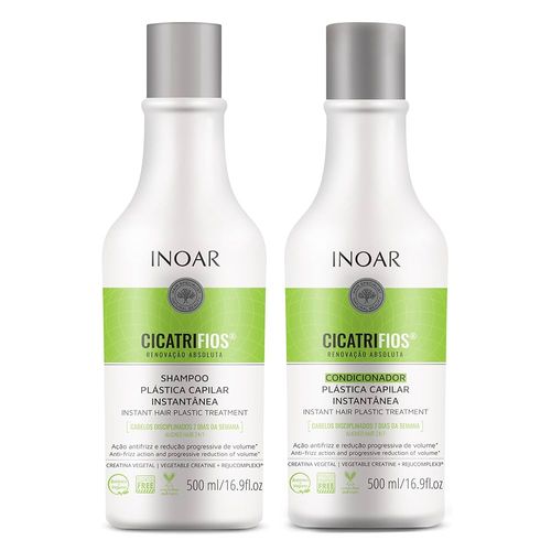 Inoar Kit Cicatrifios Shampoo + Condicionador 500ml Inoar Kit Cicatrifios Shampoo + Condicionador 500ml