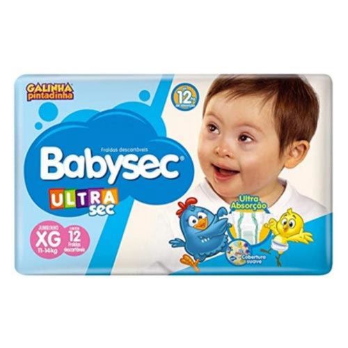 Fralda Babysec Ultra Jumbinho Tamanho XG com 12 Tiras Fralda Babysec Ultra Jumbinho Tamanho XG com 12 Tiras