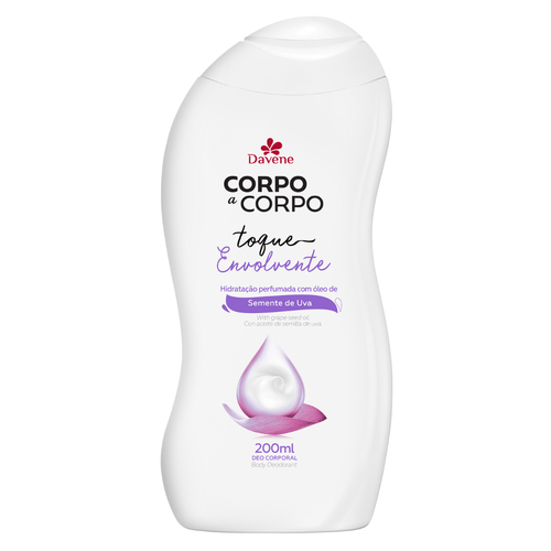 Loção Hidratante Envolvente Corpo A Corpo 200ml Davene Loção Hidratante Envolvente Corpo A Corpo 200ml Davene