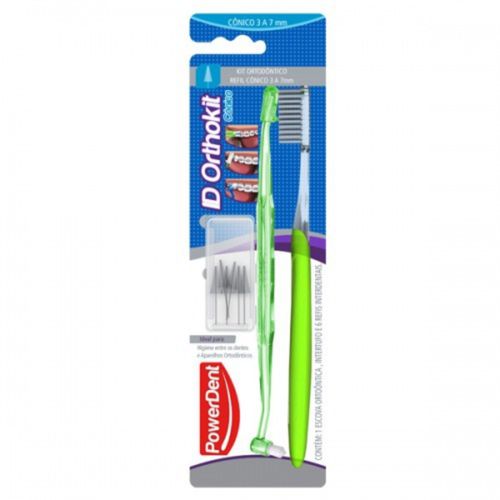 Kit Ortodôntico de Higiene Oral Powerdent Id Orthokit Cônica - 3 a 7 Milímetros Cores Variadas Kit Ortodôntico de Higiene Oral Powerdent Id Orthokit Cônica - 3 a 7 Milímetros Cores Variadas