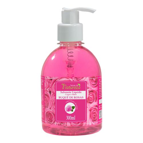 Kit c/9 Aromatica Sabonete Líquido S.Natureza Buque Rosas