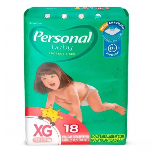 Fralda Personal Baby Protect Sec XG 18 Unidades