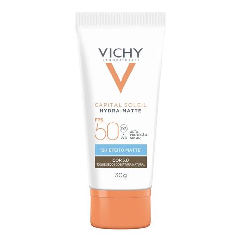 Protetor Solar Facial Vichy Capital Soleil Hydra-Matte FPS 50 Cor 5.0 30g Protetor Solar Facial Vichy Capital Soleil Hydra-Matte FPS 50 Cor 5.0 30g
