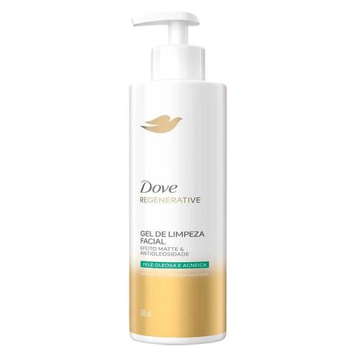 Kit com 3 Unidades de Dove Regenerative Gel De Limpeza Facial Efeito Matte & Antioleosidade 300ml