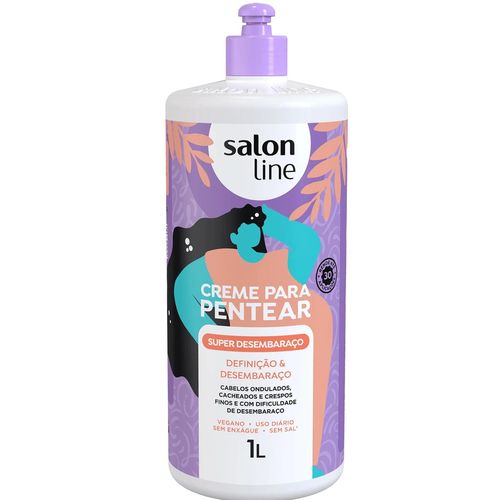 Creme Para Pentear Salon Line Super Desembaraço 1L Creme Para Pentear Salon Line Super Desembaraço 1L