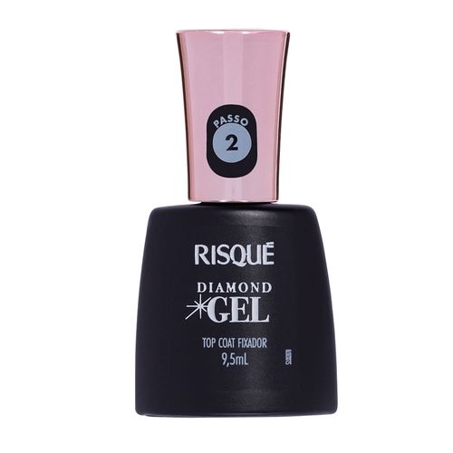 Kit c/9 Esmalte Risque Diamond Gel Fixador Top Coat