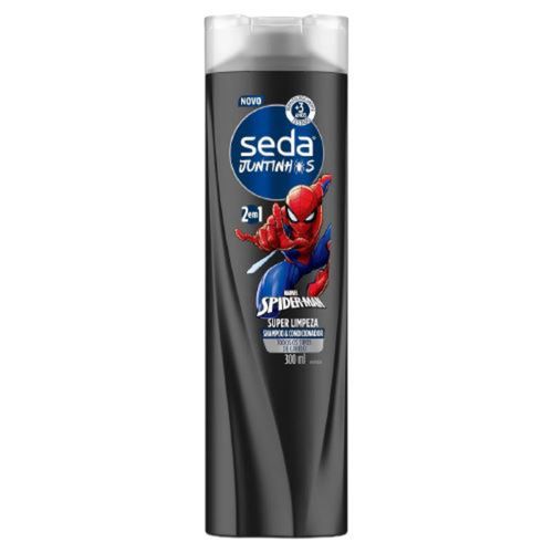 Kit c/4 Shampoo Infantil Seda 300ml Homem Aranha Super Limpeza Kit c/4 Shampoo Infantil Seda 300ml Homem Aranha Super Limpeza