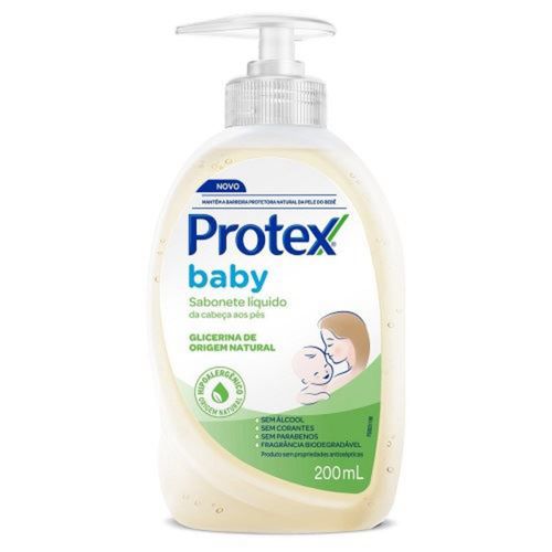 Kit c/9 Sabonete Líquido Protex Baby Glicerinado 200ml