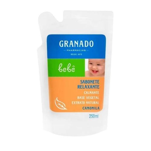 Kit c/9 Sabonete Líquido Infantil Granado Bebê Refil 250ml Camomila