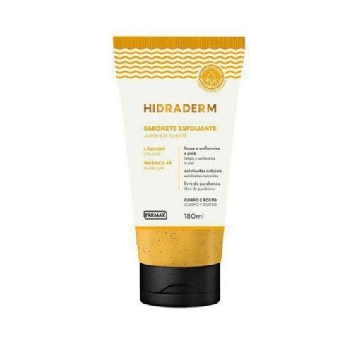 Kit c/9 Sabonete Liquido Hidraderm Esfoliante 180ml Maracujá Kit c/9 Sabonete Liquido Hidraderm Esfoliante 180ml Maracujá