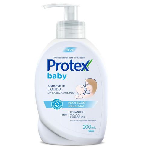 Kit c/9 Sabonete Líquido Protex Baby Cabeça aos Pés 200ml