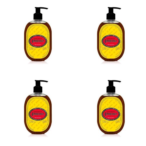 Kit c/4 Sabonetes Líquido Phebo Odor De Rosas 320ml