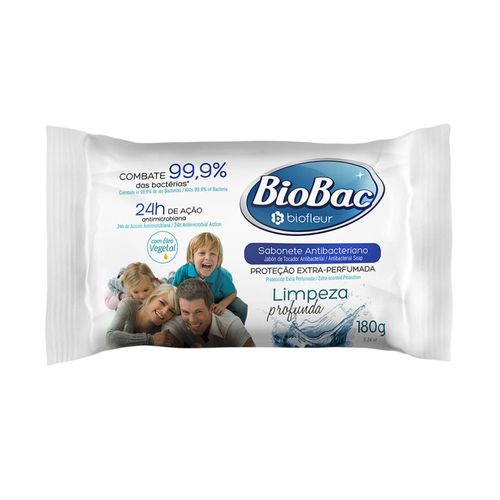 Kit c/9 Biofleur Sabonete 180g Hid Biobac Limpeza Profunda Kit c/9 Biofleur Sabonete 180g Hid Biobac Limpeza Profunda