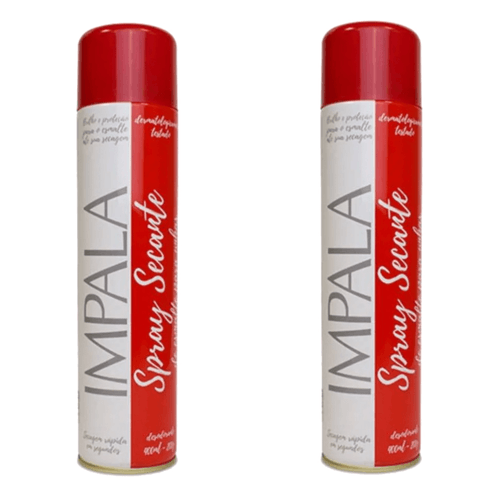 Kit c/2 Unidades de Spray Secante De Esmalte Impala 400ml Kit c/2 Unidades de Spray Secante De Esmalte Impala 400ml