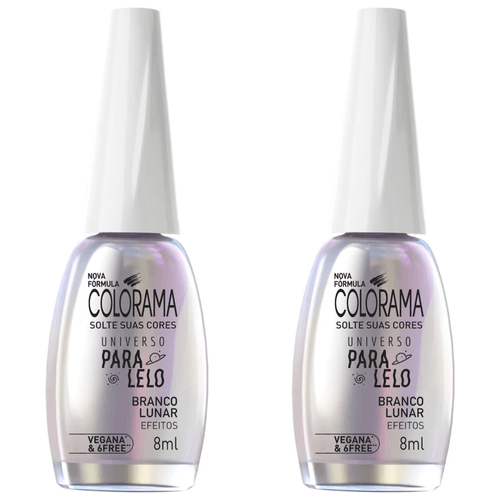 Kit c/2 Unidades de Esmalte Colorama Efeitos Branco Lunar Kit c/2 Unidades de Esmalte Colorama Efeitos Branco Lunar