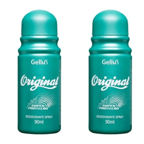 Kit c/2 Unidades de Desodorante Spray Gellus Original 90ml