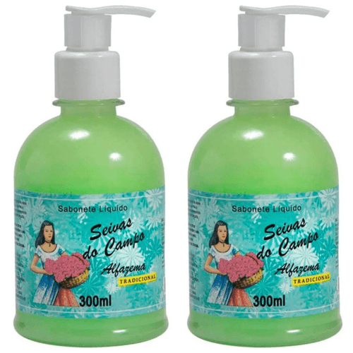 Kit c/2 Sabonetes Líquido Aromática Seivas Campo Alfazema 300ml Kit c/2 Sabonetes Líquido Aromática Seivas Campo Alfazema 300ml